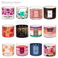 ✥AUTHENTIC BATH AND BODY WORKS BBW 3-WICK SCENTED CANDLE