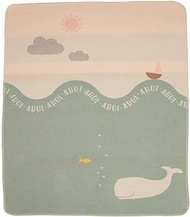 David Fussenegger Juwel 'Whale' Baby and Children's Blanket Glass Green 90 x 70 cm