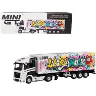 Mini GT Mercedes Benz Actros With LBWK Kuma Graffiti 40ft Container Limited Edition