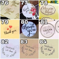 [SG SELLER] [FREE SHIPPING] Message Stickers Thank You Sticker Gift Handmade Cookie Wedding Christmas CNY