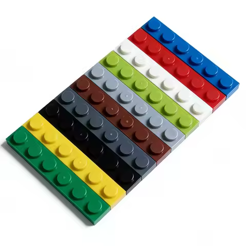 Wholesale 1x6 Dot Building Blocks Small Particle Low Brick Sheet Board Parts MOC Accessories 505 Com