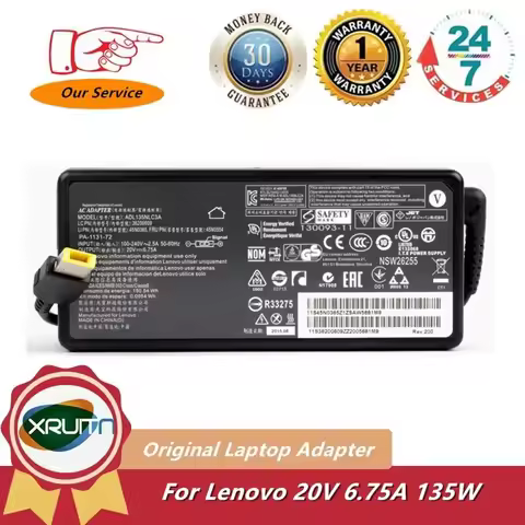 For Lenovo Ideapad 700 700-15ISK Gaming 3 15imh05 Laptop Power Adapter Charger 20V 6.75A 135W ADL135