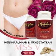 COMBO 2 BOTOL - KAPSUL MANJAKANI - Mengetat Miss V Secara Semulajadi / Merawat Miss V dari Gatal / Kulit Menjadi Cerah / Payudara Lebih Padat dan Tegang / Body lebih langsing / Awet Muda / Merawat Masalah selulit / Peransang nafsu / Jamu Perawan Miss v