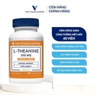 Viên uống giảm căng thẳng mệt mỏi The Vitamin Shoppe L-Theanine 100 MG