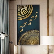 Lukisan dinding ikan koi kanvas aesthetic pajangan ruang tamu FUTURE ART PAINTING