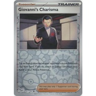 Pokemon Scarlet & Violet 151 Giovanni's Charisma [Reverse Holo] #161 Pokemon Scarlet & Violet 151