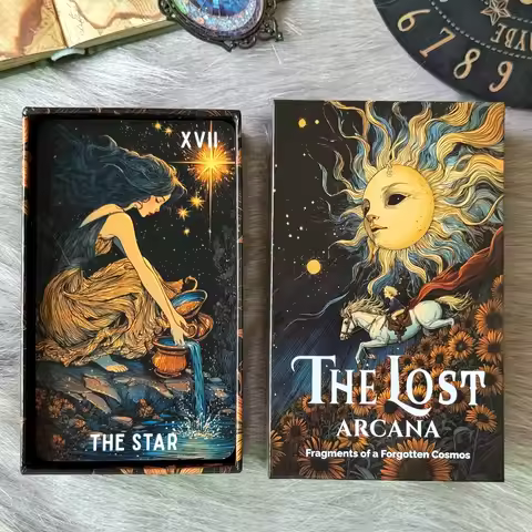 78 Tarot Cards Set, The Lost Arcana Tarot, Dark Vintage Design, with Guidebook, Tarot Cards for Begi