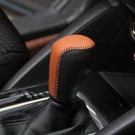 Leather Car Gear Shift Knob Cover Gear Collars for Mazda 3 Mazda3 Axela Atenza CX-5 CX-4 CX-3 CX3 CX