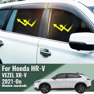 Car Sunshade For Honda HRV HR-V VEZEL XRV XR-V 2022 2023 2024 Rear Side Window Sun Shade Car Sunshade Magnetic Front Windshield Mesh Curtain