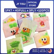 Happy Plant Cartoon Pocket Tissue 160 Sheets 4 Ply Handkerchief Tissue Travel