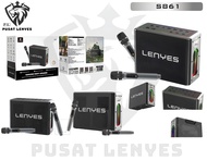 S861 - Speaker LENYES S-861 150W KTV RGB LED Light Wireless Speaker + Microphone Karaoke Bluetooth 5