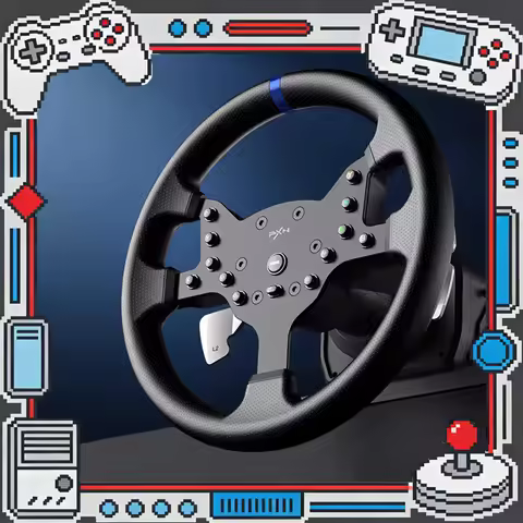 PXN V99 Racing Wheel Simulator Gaming Steering Wheel 3.2Nm Force Feedback For PC Windows 7/8/10/11,P