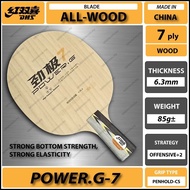 DHS Power G PG7 Table Tennis Wood Blade Bat Paddle Racket Ping Pong Penhold-CS