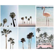 RUOPOTY 60x75cm/50x65cm/40x50cm Frame DIY Frame Oil Painting By Numbers Seaside Landscape Acrylic On