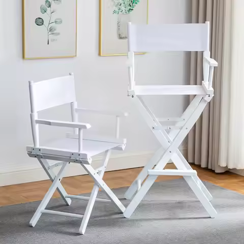 Beech director chair portable solid wood folding chair outdoor leisure chair makeup chair outdoor sk