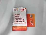 CSL - abc Mobile【$48面值】【香港】4G 數據卡上網卡SIM卡電話卡本地儲值咭