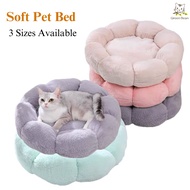 Soft Cat Bed Plush Dog Bed Beds Dog Bed Warm Cat Bed Flower Shaped Kitten Sleeping Bed Non- Cat Deep Sleeping Bed Puppy