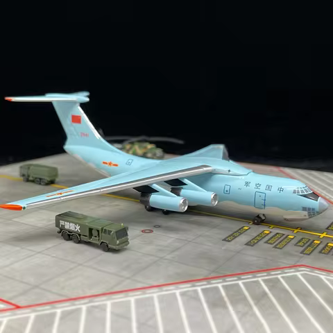 1:400 Scale Ilyushin Il-76 AC419766 PLAAF 21141 Planes Model Airplanes Alloy Aircraft Plane model Fo