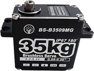 35KG Brushless Digital Servo Large Torque HV Full Metal Gear IP67 Waterproof Steering Servo with 25T