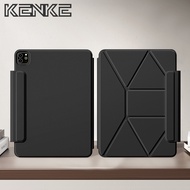 KENKE Ốp lưng iPad mới Ốp lưng nam châm acrylic có thể xoay tháo rời trong suốt dành cho iPad Air Pr