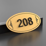 Acrylic House Number Plate Number Plate Customized Number Signage Plate Creative Entrance Hotel Room