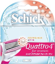 Schick 舒適 Quattro4 女性專用刮鬍刀替換刀片（2入裝）