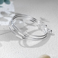 9999 Sterling Silver Bracelet Sansheng III Bracelet for Girlfriend 520 Solid Gift Pure Silver Fashio