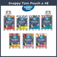 Borong 1 Kotak [ 48 pouches ] Snappy Tom Pouch 85g Wet Food Cat Makanan Basah Kucing Snappy Tom 猫咪湿粮包零食