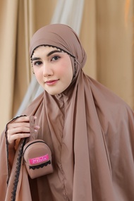 Mukena Traveling Mini Pouch Super Kecil 2 in 1 Dewasa Jumbo Parasut Premium Korea Lembut Murah Terba