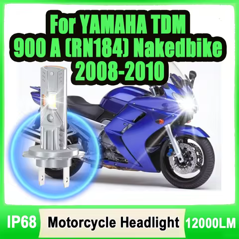 H7 LED Motorcycle Headlight CSP Chips Canbus High Power 6000K Moto Front Lamp For YAMAHA TDM 900 A (