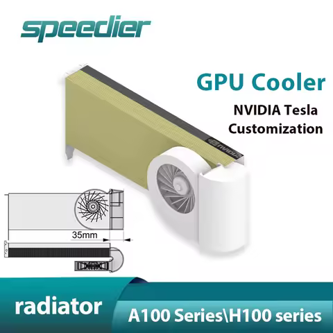 GPU Cooler Turbo Fan for Nvidia Tesla A100 / H100 / L20 / L40 / 170HX / A800 / H800 A16/30/40/100/80