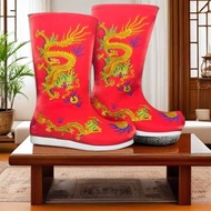 戏曲演出鞋川剧变脸皇帝龙靴靴子Opera Performance Shoes Sichuan Opera Face-changing Emperor Dragon Boots Boots Ancien