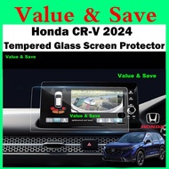 Honda CR-V 2024 2025 9 Inch Infotainment Tempered Glass Screen Protector Head Unit protection Interi