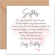 Felbridge Studio Sister Birthday Card, Sister Birthday Card, Adult Birthday Card, 21st, 30th, 40th, 
