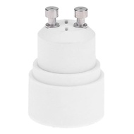 5pcs Gu10 to E14 Adapter Base Lamp Bulb Holder Socket Light Converter Heat Resistant White E5M1