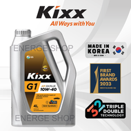 KIXX G1 API SN PLUS 10W40 Semi Synthetic Engine Oil (4L) Made In Korea