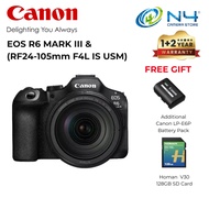 Canon EOS R6 Mark III / R6MKIII Body Lens (RF24-105mm F4-7.1 IS STM, RF24-105mm F4L IS USM)