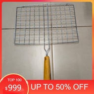 Wooden Handle Grilled Fish Grill Clamp Grill/ Wire Grill/ Fish Grill/ Clamp Grill/