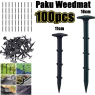 (Ready Stock) 11cm/16cm Paku WeedMat Black Plastic Weed Resistant Cloth Floor Nail Premium Weed Nail