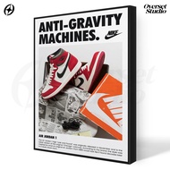(Poster + Frameblock) Nike Anti Gravity Wall Poster Aesthetic Poster Nike Room Decoration PNK06