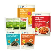 Combo 2 Tokpokki 300g and 3 O'food Seaweed