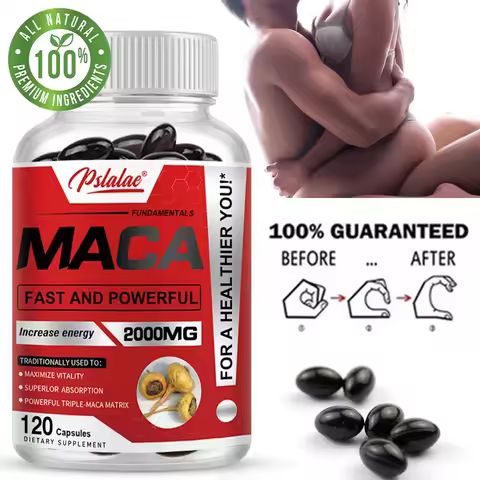 Maca Root Capsules - Boost Endurance & Strength, To Maximize Vitality and Performance, Muscle Mass I
