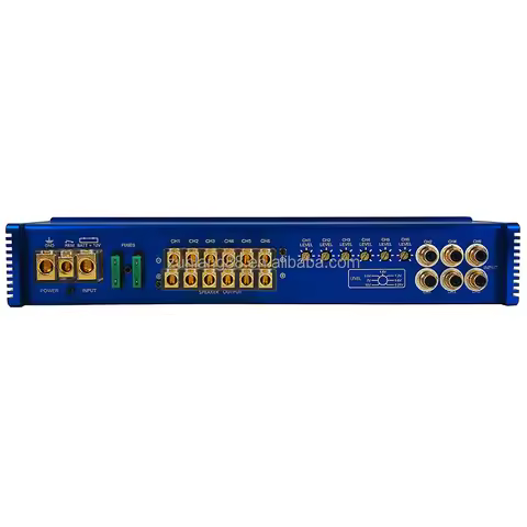 M130-6AB 2Ohm/4ohm/8ohm Adjustable 6 Channel Car Audio Amplifier RMS@2ohm 190W*6CH 6*channel Subwoof
