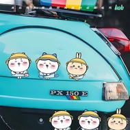 Chiikawa chiikawa Car Sticker Cartoon Sticker Car Electric Motorcycle Fuel Tank Cap Scratch Blocking