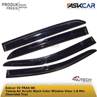 Acrylic Black Color Window Visor 1.8 Mm Chevrolet Trax Water Gutter