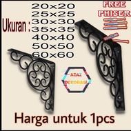 HIASAN DINDING SIKU Iron shelf angle shelf, 20x20 angle shelf, 25x25 angle shelf, 30x30 angle shelf,