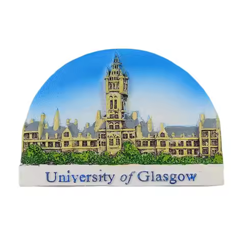 University of Glasgow Scotland UK 3D Fridge Refrigerator Magnet Souvenir Gift,Resin Handmade Home De