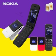 โทรศัพท์มือถือ2G แบบฝาพับของแท้ N2720โทรศัพท์มือถือ GSM Quad-Band ปุ่มการ์ดแบบคู่สำหรับผู้สูงอายุนักเรียนโทรศัพท์มือถือ Nokia