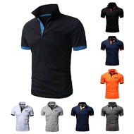 Boss Polo Shirt Men Short Sleeve Shirt New Cool Fashion Shirts Multicolor S~5XL Work Clothing