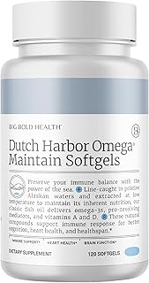 Big Bold Health Dutch Harbor Omega | Omega 3 Fish Oil Supplement | 120 Softgels, 60-Day Supply Lemon